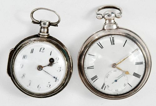 English Silver and Antique Pocket Watch