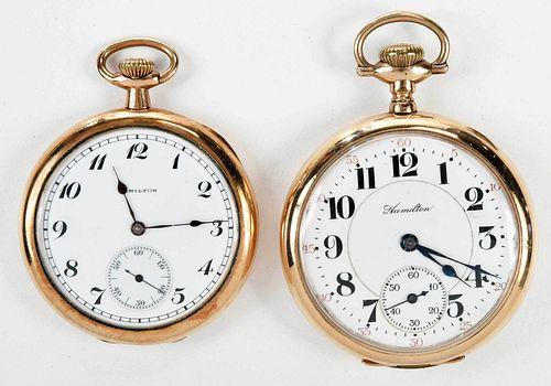 Two Hamilton Pocket Watches