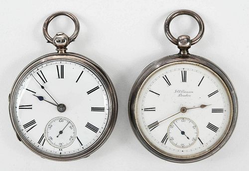 Two English Silver Pocket Watches