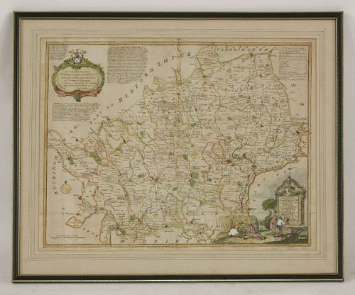 Thomas Kitchin, A New Improved Map of Hartfordshire,
