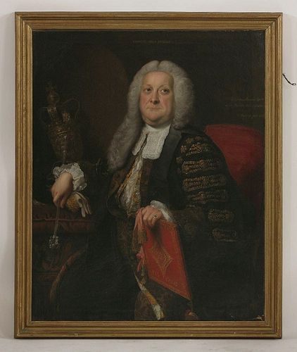 Thomas Hudson (1701-1779) PORTRAIT OF SIR WILLIAM