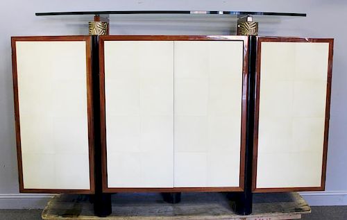 Modern Dakota Jackson Lacquered Bar Cabinet.