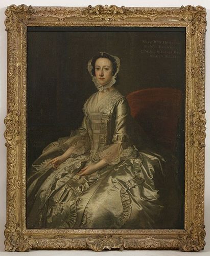 Thomas Hudson (1701-1779) PORTRAIT OF MARY, DAUGHTER OF