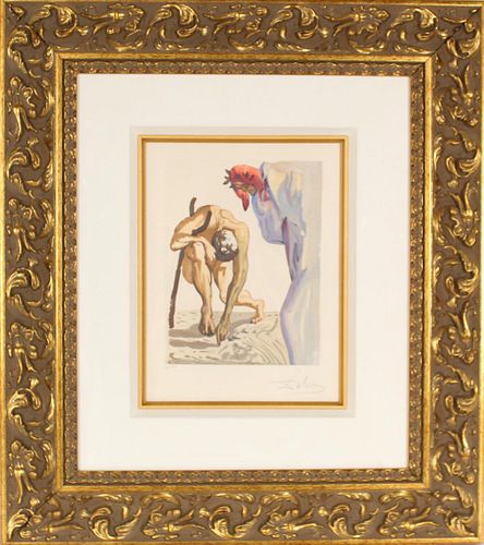 Salvador Dali, The Divine Comedy, Woodcut