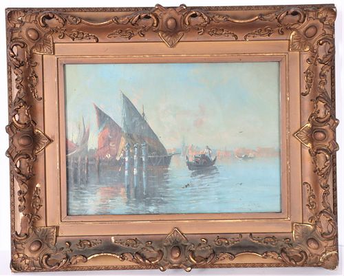 Late 19th/Early 20th C. Signed Venetian School O/C