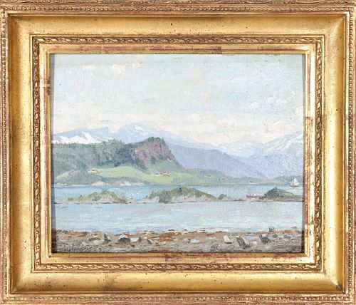 Impressionist European Landscape, Oil on Board