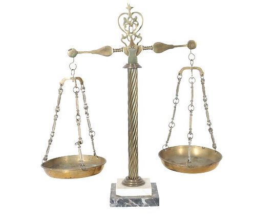 Vintage Brass "Scales of Justice"
