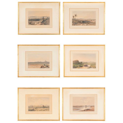 JOHN PHILLIPS - ALFRED RIDER MEXICO ILLUSTRATED IN TWENTY-SIX DRAWINGS LONDON, 1848. 6 litografías coloreadas. | JOHN PHILLIPS - ALFRED RIDER MEXICO I