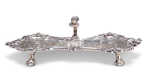 A GEORGE III SILVER SNUFFER TRAY, probably by Samuel Whitford II, London 18