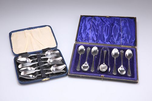 A SET OF SIX GEORGE III SCOTTISH SILVER TEASPOONS,?by Charles Dalgleish, Ed