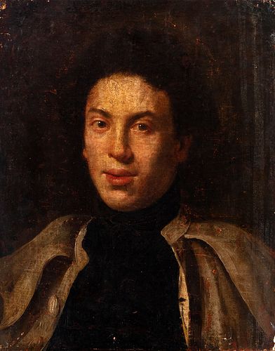 Italian school; mid-18th century.
"Portrait of a gentleman.
Oil on canvas. Relined