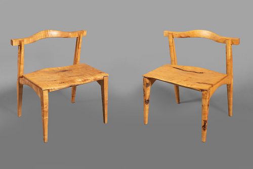 Katsumizu Kiichi, Pair of Japanese Maple Chairs, 2003
