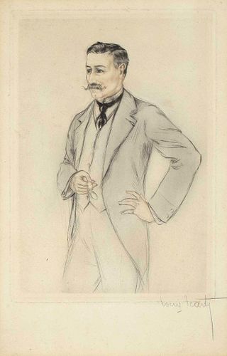 Louis Icart, Untitled (Portrait of a Gentleman)