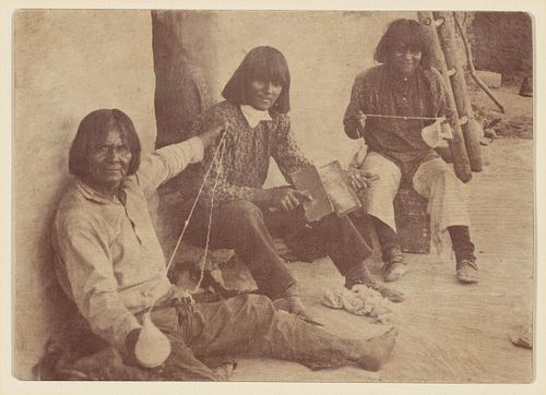 Group of Four Photographs of Native Life
