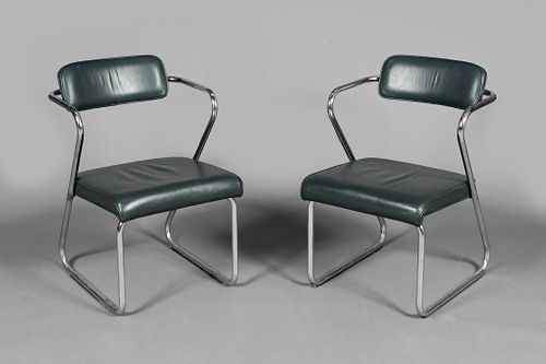 Gilbert Rohde for Troy Sunshade, Pair of Z Chairs, ca. 1930