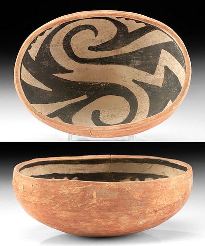 Prehistoric Native American Gila Pottery Bowl