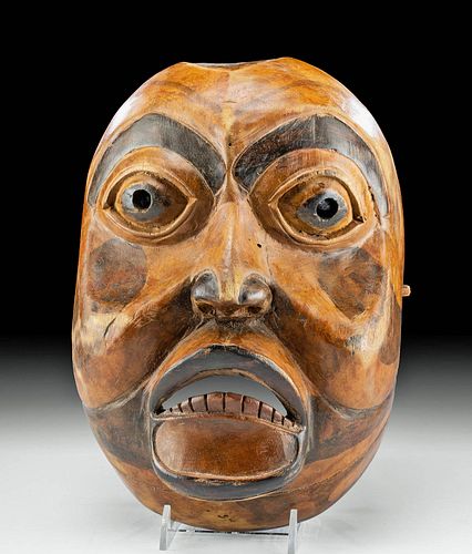 20th C. Northwest Coast Wood Mask w/ Nice Patina