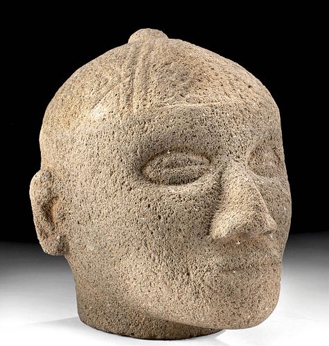 Lifesize Costa Rican Stone Trophy Head