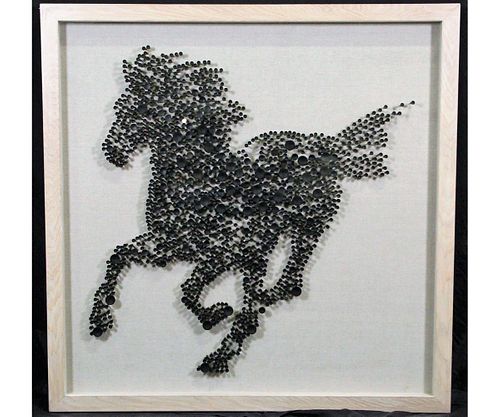 STEED'S SILHOUETTE IN SHADOW BOX
