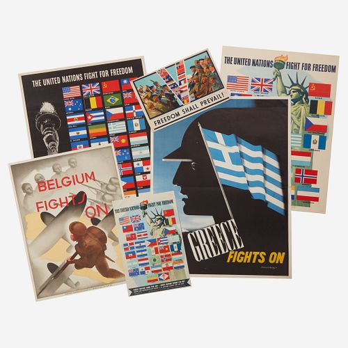 [Posters] [World War II] Group of 75 WWII Posters