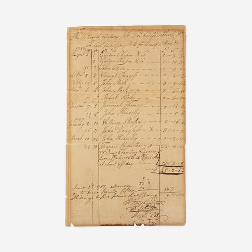 [Presidential] Washington, George Group of 2 Documents Relating to The Potomack Company