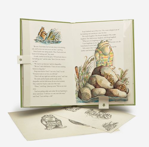 [Children's & Illustrated] Lobel, Arnold Sketches for The Frog and Toad Pop-Up Book
