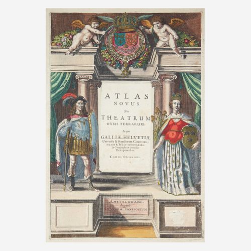 [Maps & Atlases] [Janssonius, Johannes] Atlas novus sive theatrum orbis terrarum: in quo Galliae, Helvetiae universae & siugulorum cantonum; nec non &