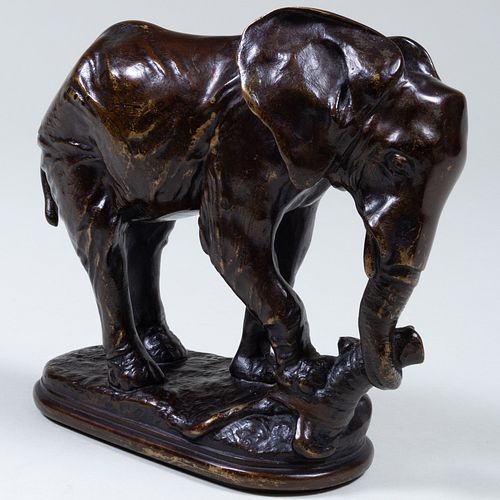 After Antoine Barye (1796-1875): L'Elephant