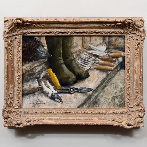 Henry Koehler (1927-2018): Tools with Gumboots, Highgrove House