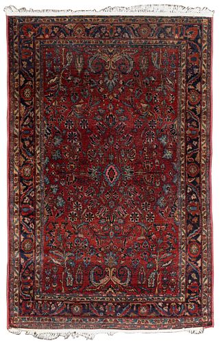 Persian Sarouk Wool Rug
