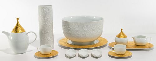 Bjorn Wiinblad for Rosenthal and Martin Freyer for Rosenthal Studio-Linie Porcelain Assortment