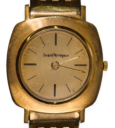 Girard Perregaux 18k Yellow Gold Case and Band Wrist Watch