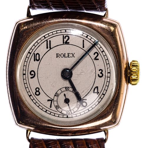 Rolex 9k Gold Case Wristwatch