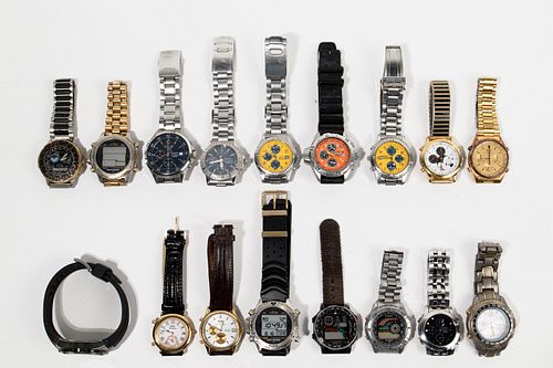 Seiko and Citizen Chronograph Wrist Watch Assortment