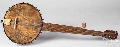 Homemade folk art banjo, ca. 1900