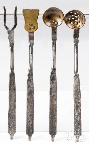 Henry Woodrow Dietrich four miniature utensils