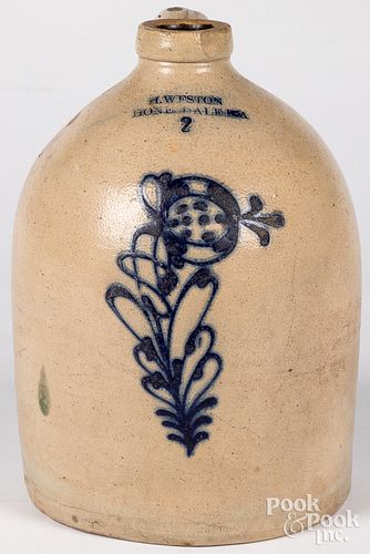 Pennsylvania two-gallon stoneware jug, 19th c.