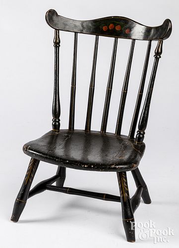 Child's painted Windsor chair, 19th c.