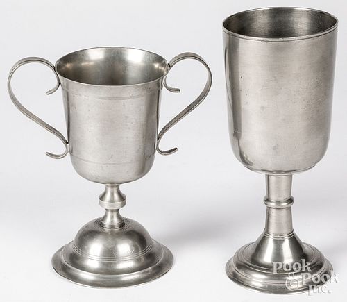 Pewter church cup, attributed to Israel Trask