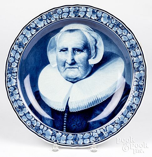 Dutch Delft porcelain charger