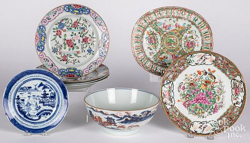 Group of Chinese export porcelain, 18th/19th c.