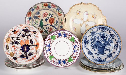 Group of miscellaneous porcelain plates