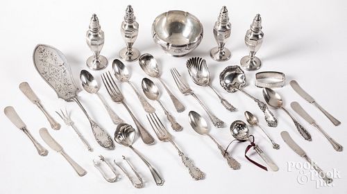 Group of miscellaneous sterling silver tablewares