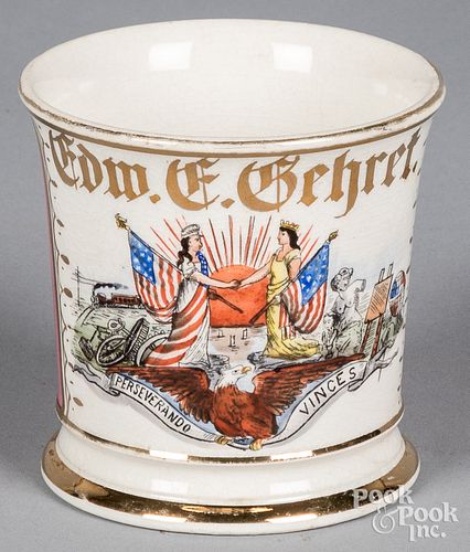 Patriotic shaving mug, ca. 1900