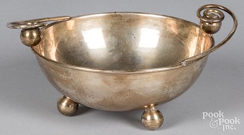 Mexican sterling silver art nouveau bowl