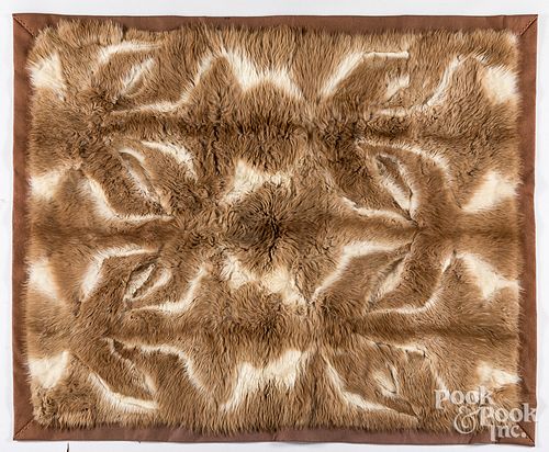 Vicuna fur carriage blanket, 20th c.