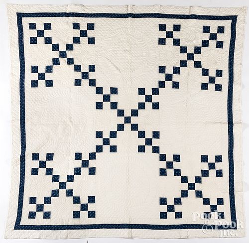 Pennsylvania Irish chain patchwork quilt