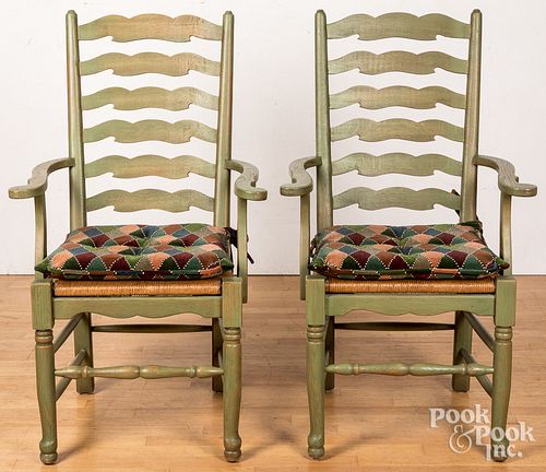 Pair of Collection Reproduction armchairs.