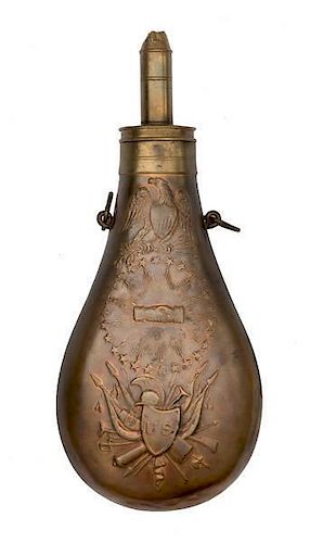 Peace Flask by Ames, Dated 1838 