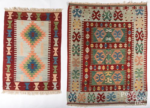 Two Kilim carpets